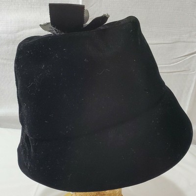 black velvet bucket hat