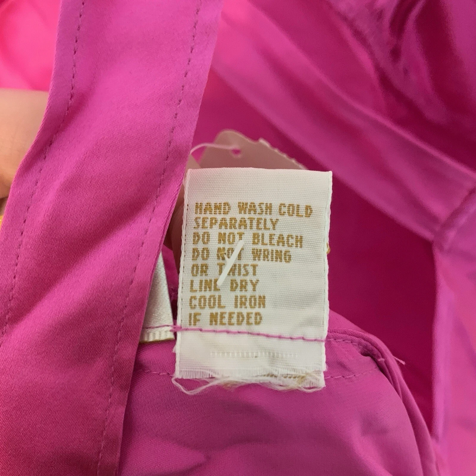 UNDERCOVER Abito Slip Midi Vintage G Label Victoria's Secret Rosa Caldo 100% Seta Taglia M