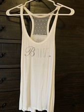 Victoria Secret White Bride Tank Top, size Medium