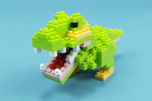 Daiso Petit Block Dinosaur Series Complete Set of 10 From Japan New - Picture 5 of 15