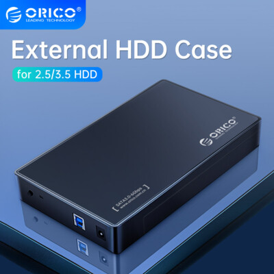 ORICO 3.5'' External HDD Enclosure SATA USB3.0 TypeC Case&Power Adapter 16TB HDD