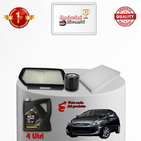 Kit Wartung ÖLfilter Und ÖL Hyundai Accent IV 1.4 74KW 101PS 2013