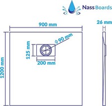 stone effect shower tray, Easy Install, 26mm Depth, Various Sizes