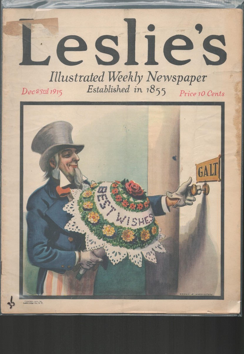 Leslie's magazine--Dec 23 1915-----161 | eBay