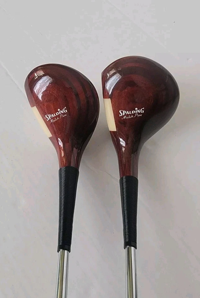 VINTAGE SPALDING MATCH PLAY WOOD HEAD 1,3 Wood, Steel Regular, Made in USA - Image 3 of 4