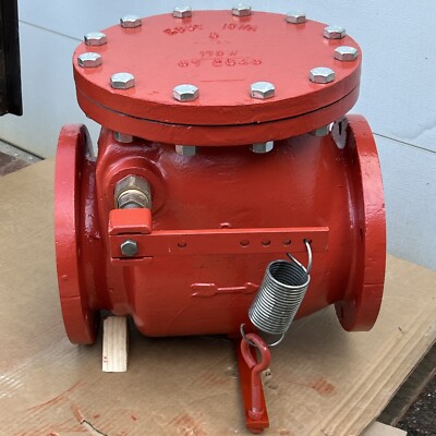 8” FLANGED CHECK VALVE OL&S EDDY-IOWA Lever Spring 18” Lay Length