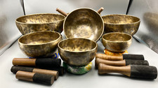 5"-10" Full Moon singing bowl set-set of 7 Full moon singing bowl-Chakra Healing