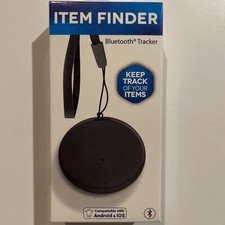 Small Bluetooth Tracker, Remote Item Finder Compatible w/ IOS  Android black 