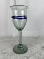 Hand blown Glass Mexican Goblet