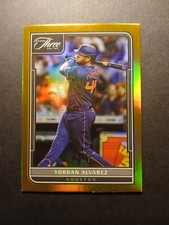 2022 Panini Three And Two Yordan Alvarez Gold Parallel #07 /12  #94