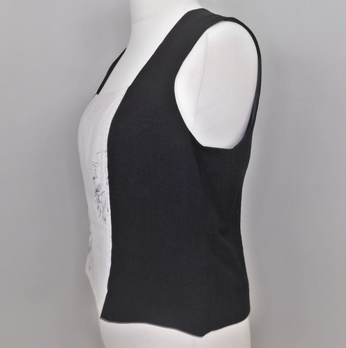 Gold Black & White Tunic Top Size 18 - Picture 2 of 5