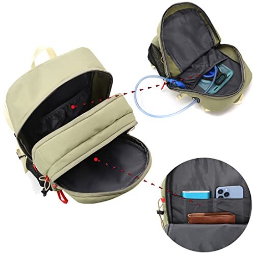 40L Waterproof Hiking Backpack with Rain Cover, Outdoor Sport Travel Bag Blue - Picture 5 of 6