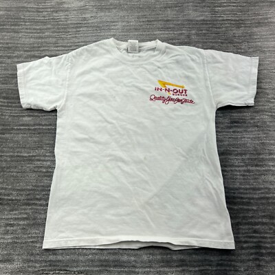 In N Out Burger Shirt Size S Womens Burgers Drive In T-shirt Tee White Small