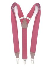  69 Club Room Men'S Solid Red Skinny Stretch Elastic Braces Clip End Suspenders