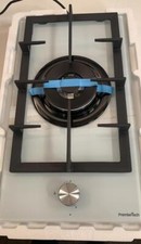 ** Piano Cottura a Gas PC301GW 1 fuoco 30cm Vetro Bianco 1 bruciatore griglie in
