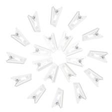 20 Pcs Wall Spring Clip Tapestry Hanging Clips Clear Plastic Adhesive Small