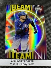 2022 #BT-24 Mookie Betts Topps Stadium Club Chrome Baseball Beam Team Dodgers