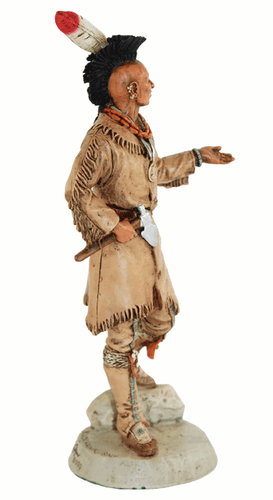 Indianerfigur Black Hawk Häuptling Indianer Fox H 23 cm Tomahawk Limited Edition - Bild 3 von 8
