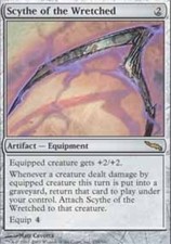 1x Scythe of the Wretched - Foil Moderate Play, English Mirrodin MTG Magic