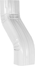 Downspout Leader Gutter Offset 2X3 White Offset 3" 2X3 a Style S Elbow