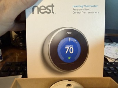 Nest - Learning Thermostat - 2nd Generation - Stainless-Steel T200577