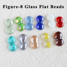 Figure-8 Glass Flat Beads Marbles Vase Fish Tank Decoration DIY Craft Home Decor