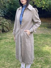 Vintage Lana Del Mazel 6 M 100 Virgin Wool Coat Military Uruguay