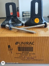 Unirack Flashloc Comp Kit for composite roof. Pack of 20 ps with lug bolts