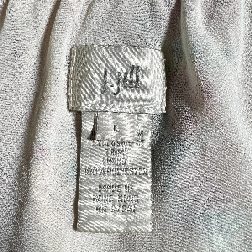 Falda Floral Vintage Años 90 J.JILL Cordón Cintura Talla Grande Cottage Fairy Y2K Foto 4 de 4