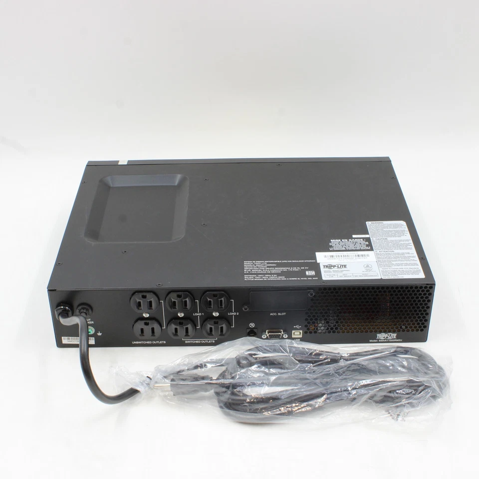 Tripp Lite 1000VA 800W Interactive Uninterruptible Power Supply SMART1000RM2U - Image 4 of 4