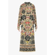 Farm Rio Women's Maxi Dress Long Sleeve Romantic Garden Size Large NWT