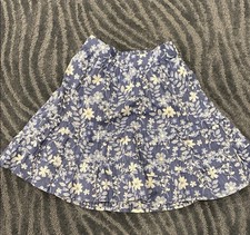 GAP Girls Floral Denim Skirt