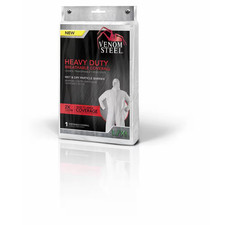 Protective Coveralls Hooded Disposable Suit Microporous Paint Dust White L XL