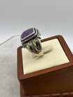 Natural Amethyst 925 Sterling Silver Ring – Statement Jewelry Size 8 — photo 2