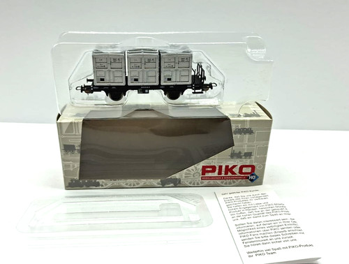 Piko H0 1:87 58063  Behältertragwagen Bauart BT91 der DR wie Neu in OVP | Condition: Gebraucht