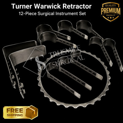 Turner Warwick Retractor 12-Piece Surgical Instrument Set