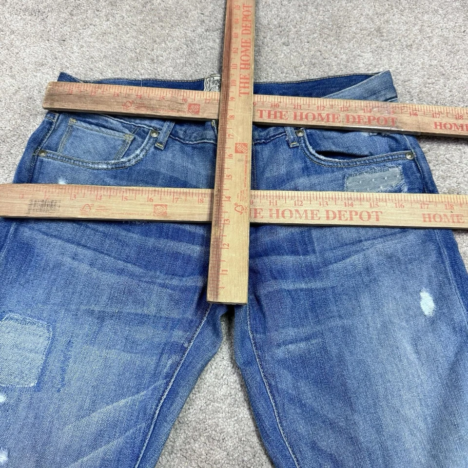 Prps Heirloom Jeans Distressed Blue Straight Leg Pockets Women’s Size 28 - Image 2 of 4