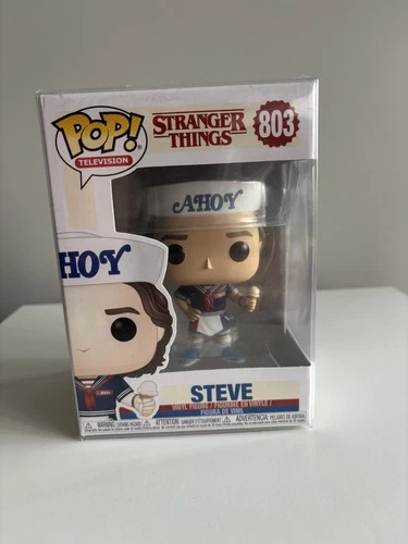 Funko Pop! Stranger Things Steve Scoops Ahoy #803 RARE (POP protector included)