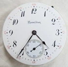 Hamilton Pocket Watch Movement #972 16s 17j Running Vtg Old Antique