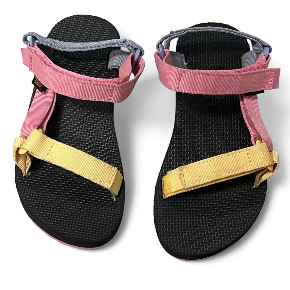 Teva Niños Niñas Unisex Original Universal Sandalia Rosa Multi 1116656C Talla 4 Foto 4 de 4