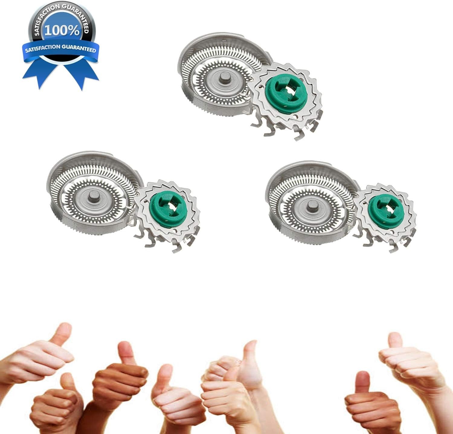 Ergonomic SH90 Replacement Head for Philips Norelco - Close & Comfortable Shave