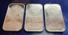 3x One Ounce 1oz 0.999 Fine Silver Bullion Bar By Sunshine Minting Inc