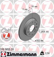 2x Bremsscheibe COAT Z ZIMMERMANN 370.3055.20 für MAZDA BM BN BP CX DK 30 DM DT