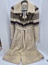 Hilda Ltd Icelandic Wool Vintage Sweater Coat Women's Large Spread Collar