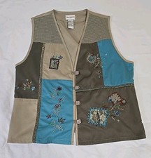 Napa Valley Women's Vintage Patchwork Vest Medium