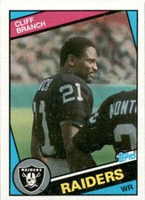 1984 Topps Cliff Branch #104 Los Angeles Raiders