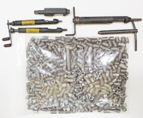 Large Lot Helicoil Threading Insets 5-lb in Various Sizes Plus Tools Heli-Coil