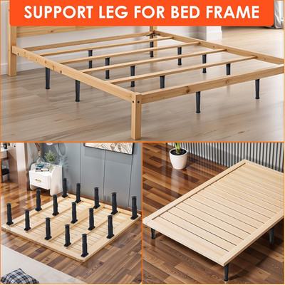6 Pcs Adjustable Height Bed Legs, 7.9''-15'' Bed Frame Legs for King Queen Bed ...