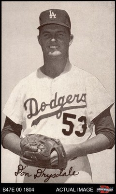 1947 Exhibits Don Drysdale  WST Dodgers RARE VARIATION HALL-OF-FAME 7 - NM