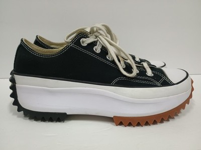 Converse Run Star Hike Low Women's Size 9 Men 7.5 Black White Platform Sneakers